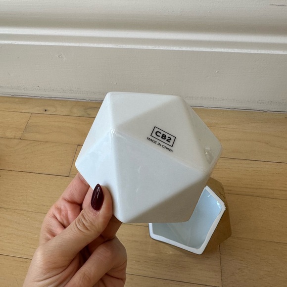 CB2 Set of 2 Small Geometric Dishes - Picture 4 of 8